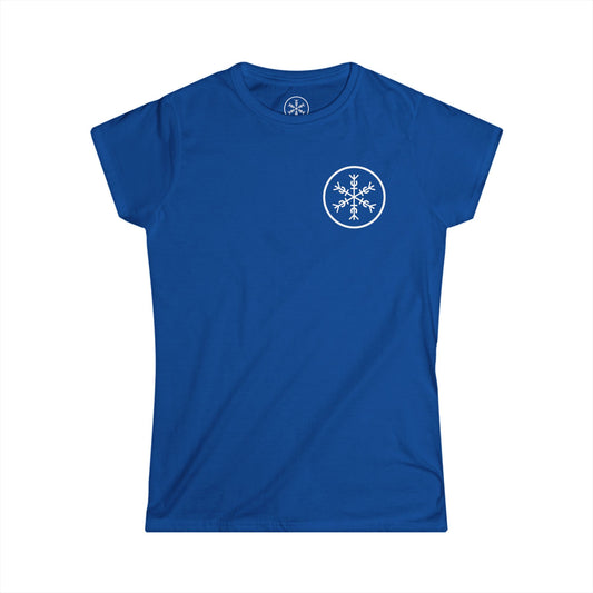 Women's Blue Ice Williams Iceflake Emblem T-Shirt