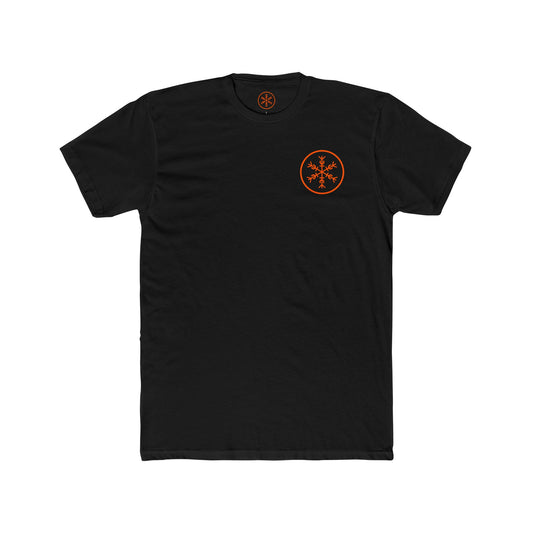 Orange Iceflake Emblem T-Shirt