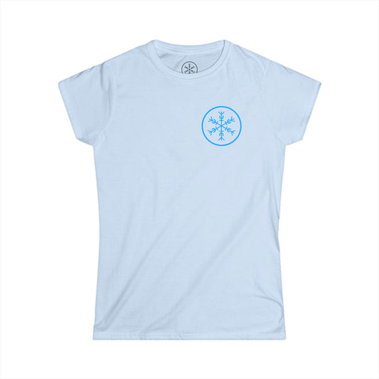 Women's Light Blue Ice Williams Iceflake Emblem T-Shirt